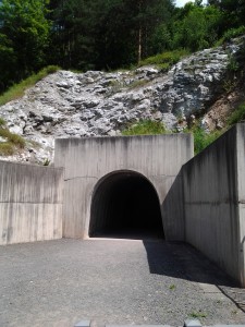 The current entrance to the tunnel, dug in the 1960s.